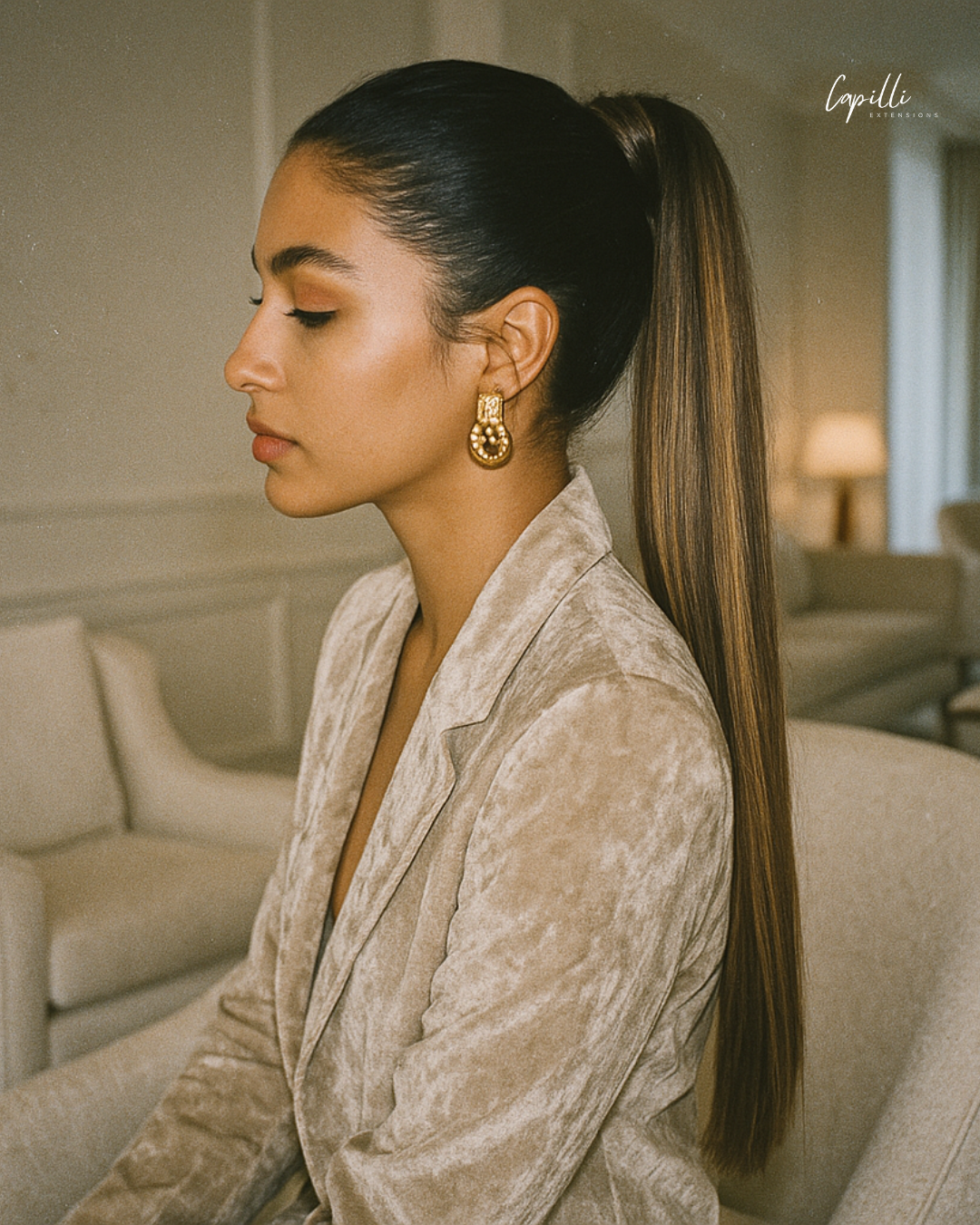 High/Lowlights Ponytail Extensions - Capilli Extensions